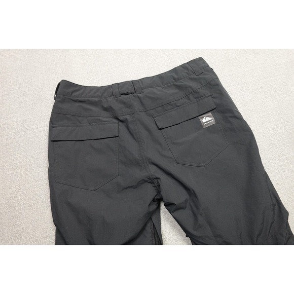 Quiksilver Snow Pants Mens 2XL Black DryFlight Waterproof Insulated Ski Winter - Picture 1 of 14
